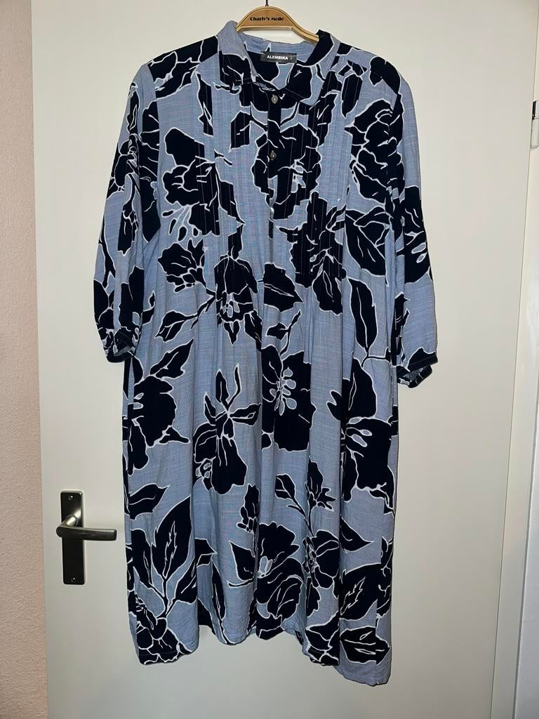Prachtige tuniek Alembika 48/50, Kleding | Dames, Grote Maten, Ophalen of Verzenden, Gedragen, Blauw, Jurk