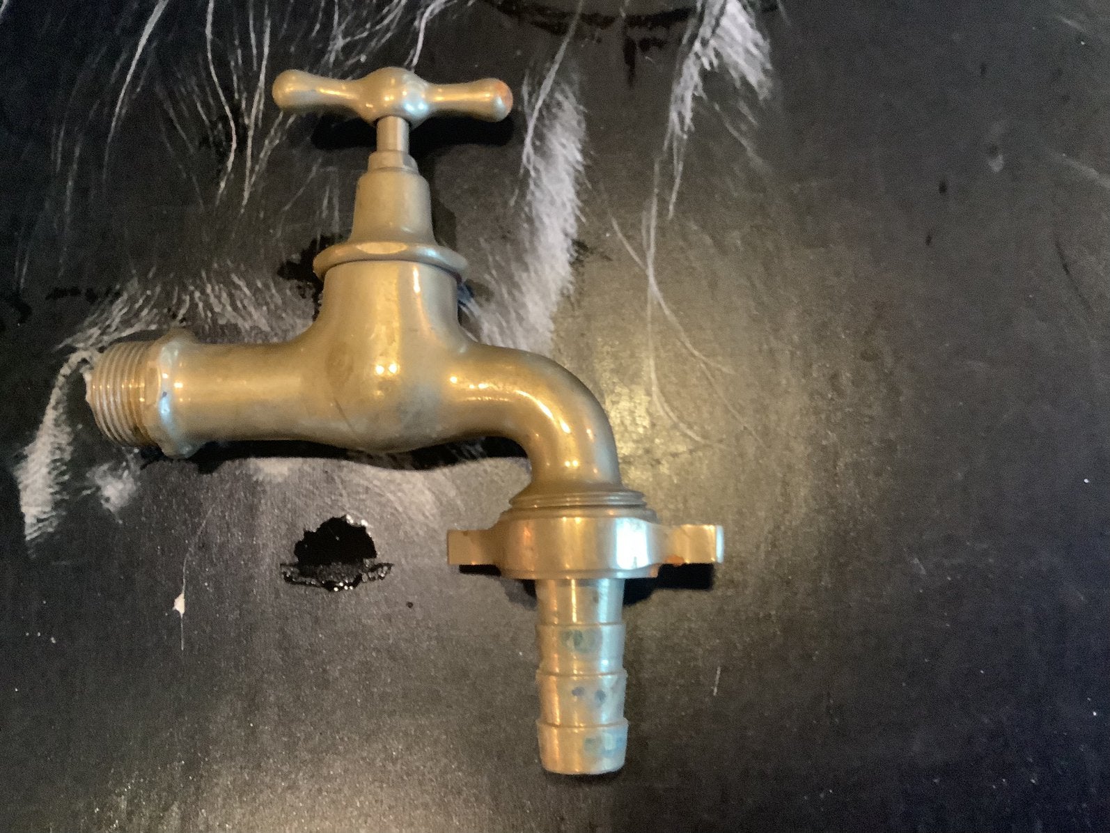 Messing, Tuin en Terras, Buitenkranen, Ophalen of Verzenden, Gebruikt