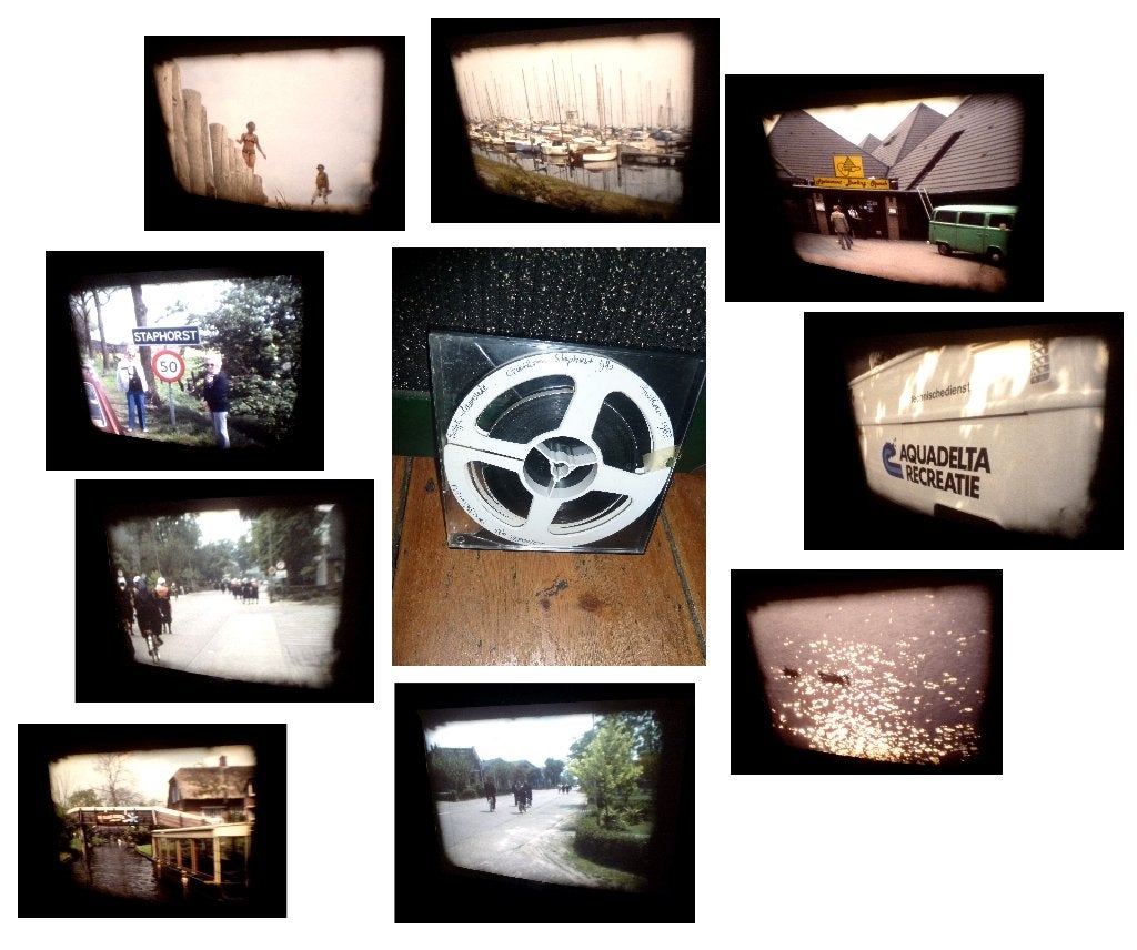 8mm film amateur 1980-83 Giethoorn Staphorst Aquadelta, Ophalen of Verzenden, 8mm film