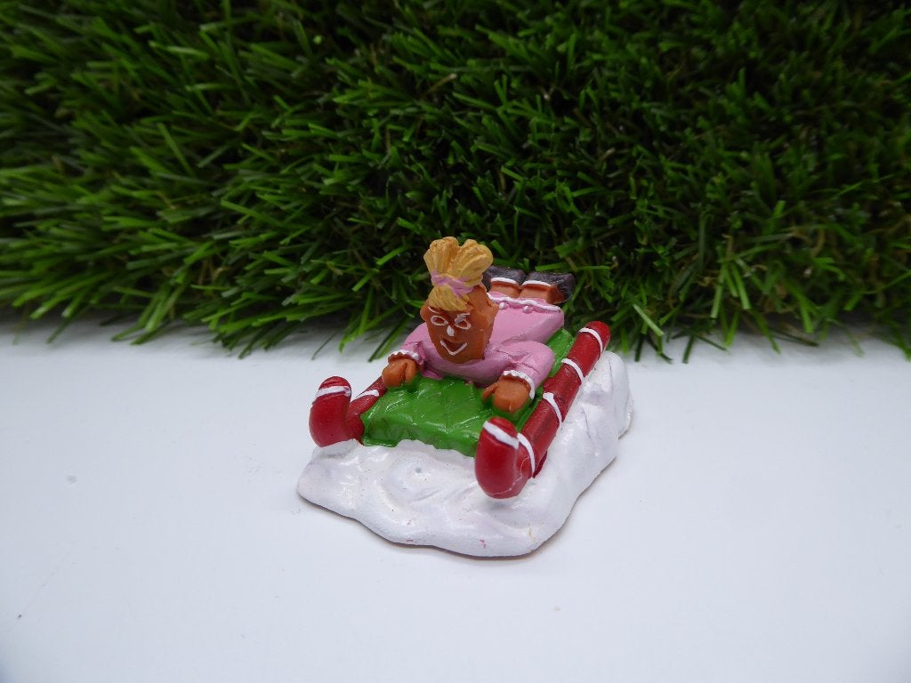 Lemax Kerstdorp item - cookie op slee - Ik ruim alles op, Ophalen of Verzenden, Zo goed als nieuw