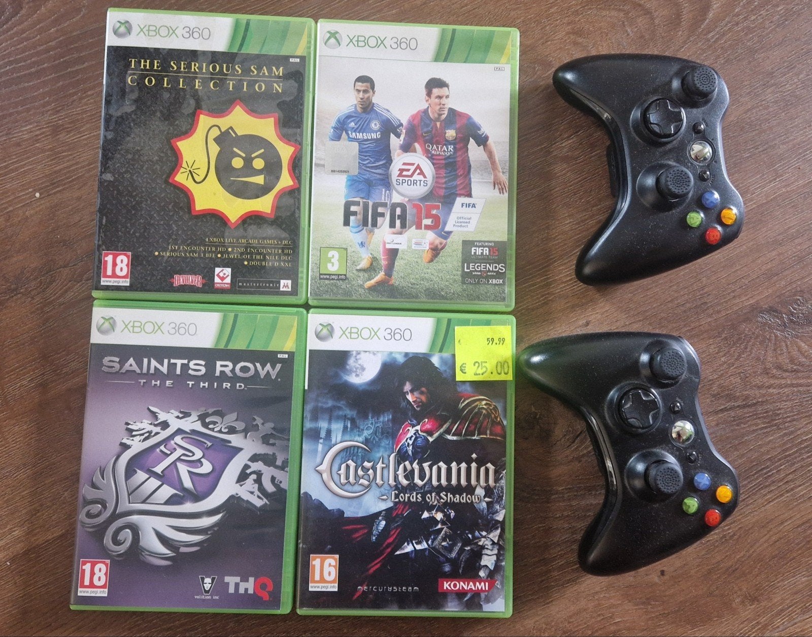 Xbox360 incl games., Ophalen of Verzenden, Gebruikt, Met 2 controllers, Met games