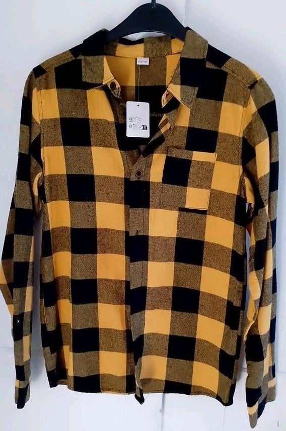 NIEUWE BLOUSE houthakkers 158/164, Ophalen of Verzenden, Nieuw, Jongen, Overhemd of Blouse