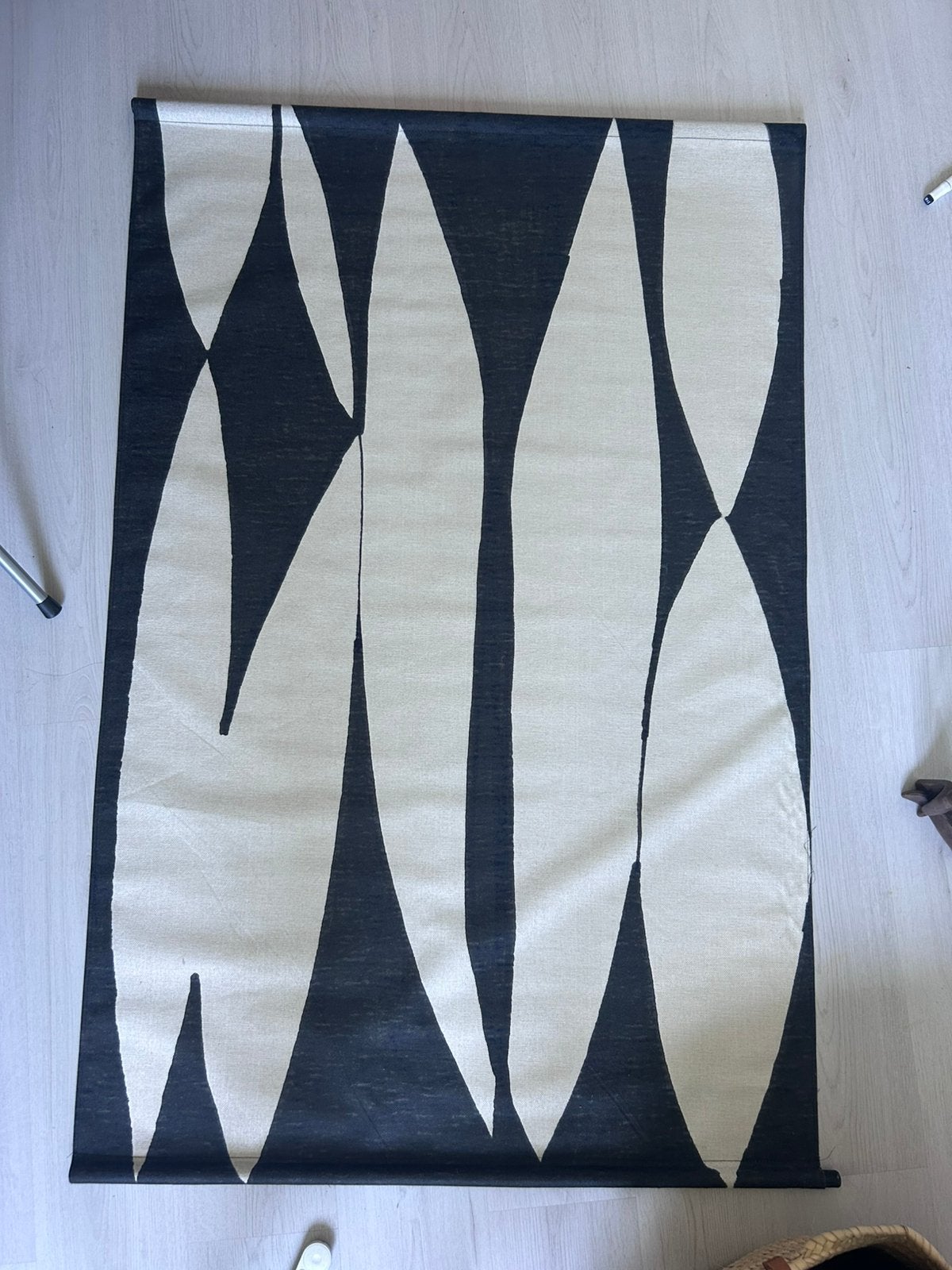 HKliving wandkleed, Zwart, Ophalen of Verzenden, Zo goed als nieuw, 150 cm