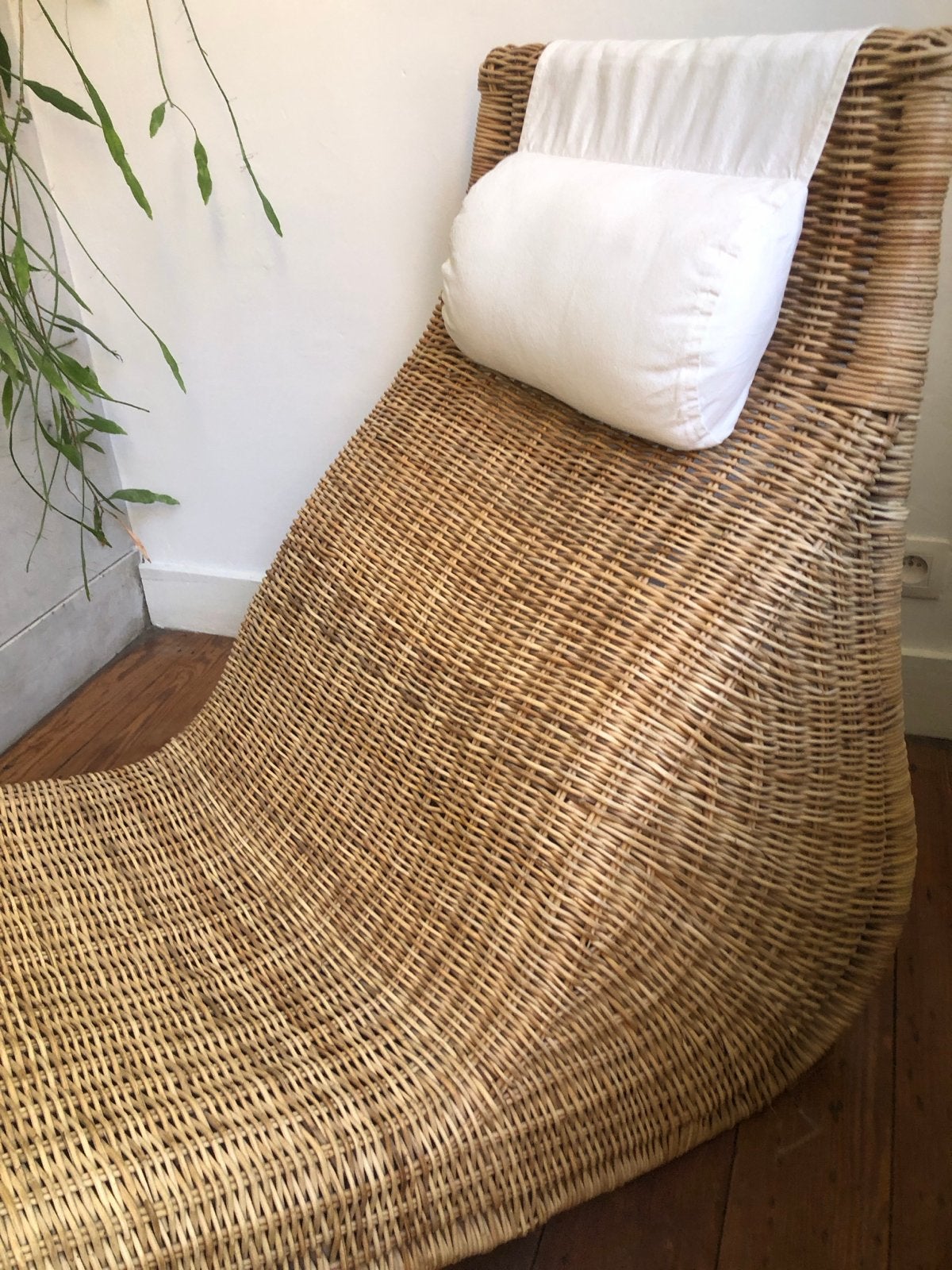 Rotan ligstoel IKEA Kalskrona Malmvall, Ophalen, Gebruikt, Eenpersoons, Riet of Rotan