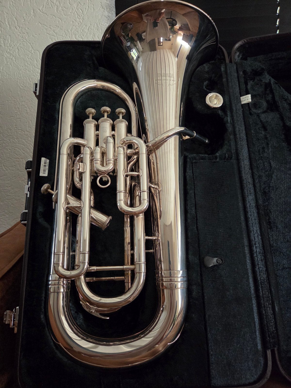 EUPHONIUM YAMAHA YEP621 INCL. KOFFERS NIEUWSTAAT, Ophalen, Zo goed als nieuw, Euphonium of Tenortuba, Met koffer of draagtas
