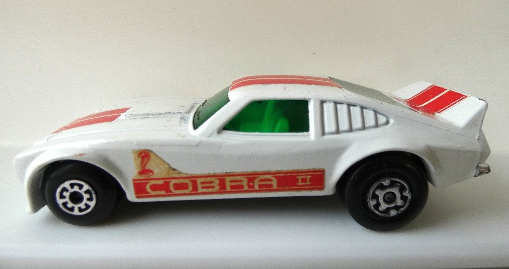 Matchbox superKings Ford Mustang Cobra wit 1:43 1/43, Ophalen of Verzenden, Gebruikt, Auto, Matchbox