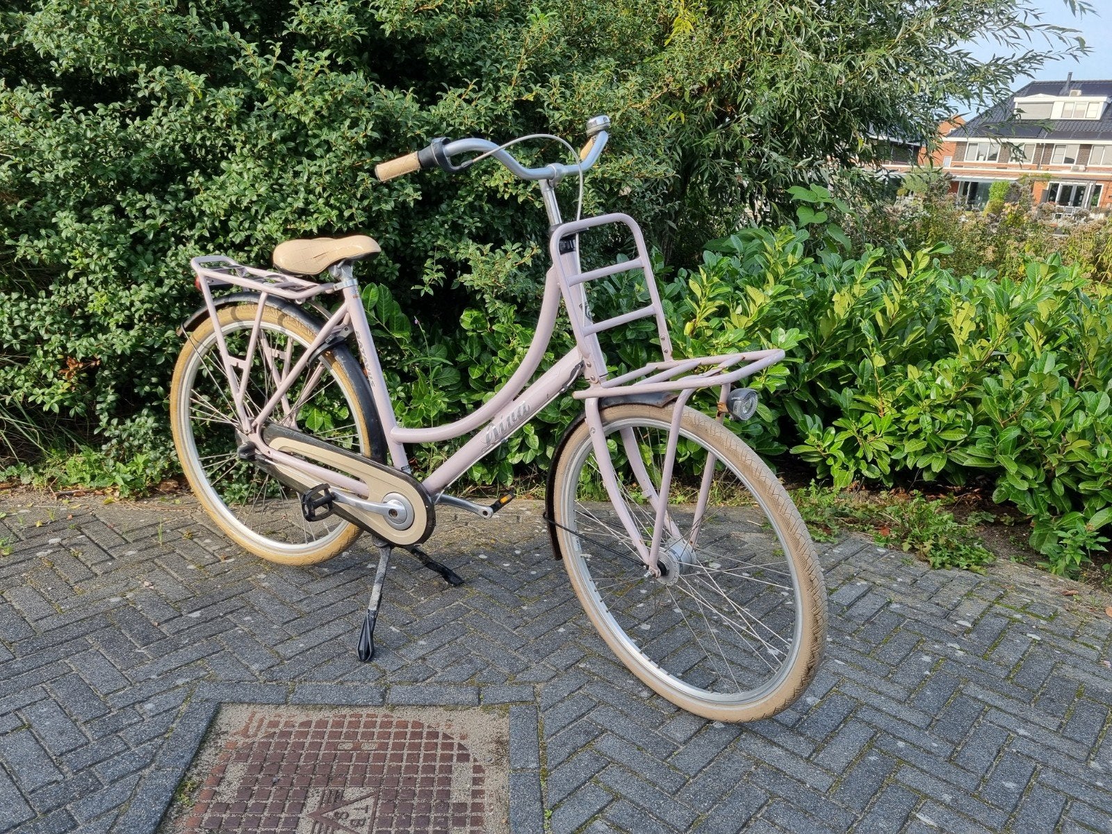 Batavus Diva, damesfiets 56 cm, 3 versnellingen, Ophalen, Terugtraprem, Gebruikt, Versnellingen