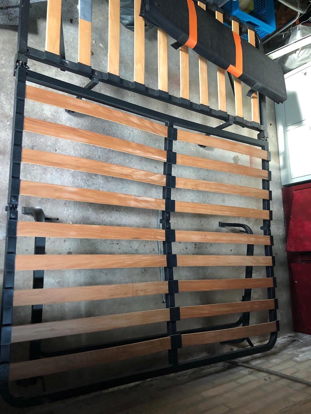 Ikea Lycksele Onderstel 2-persoons bed 140x200 cm, Ophalen, Wit, Tweepersoons, 140 cm