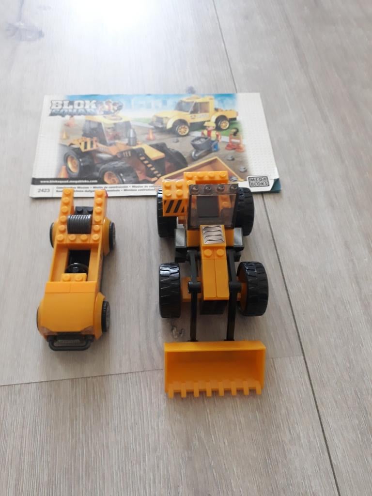 Mega Bloks Blok Squad Bouwvoertuigen Set, Ophalen of Verzenden, Gebruikt, Megabloks