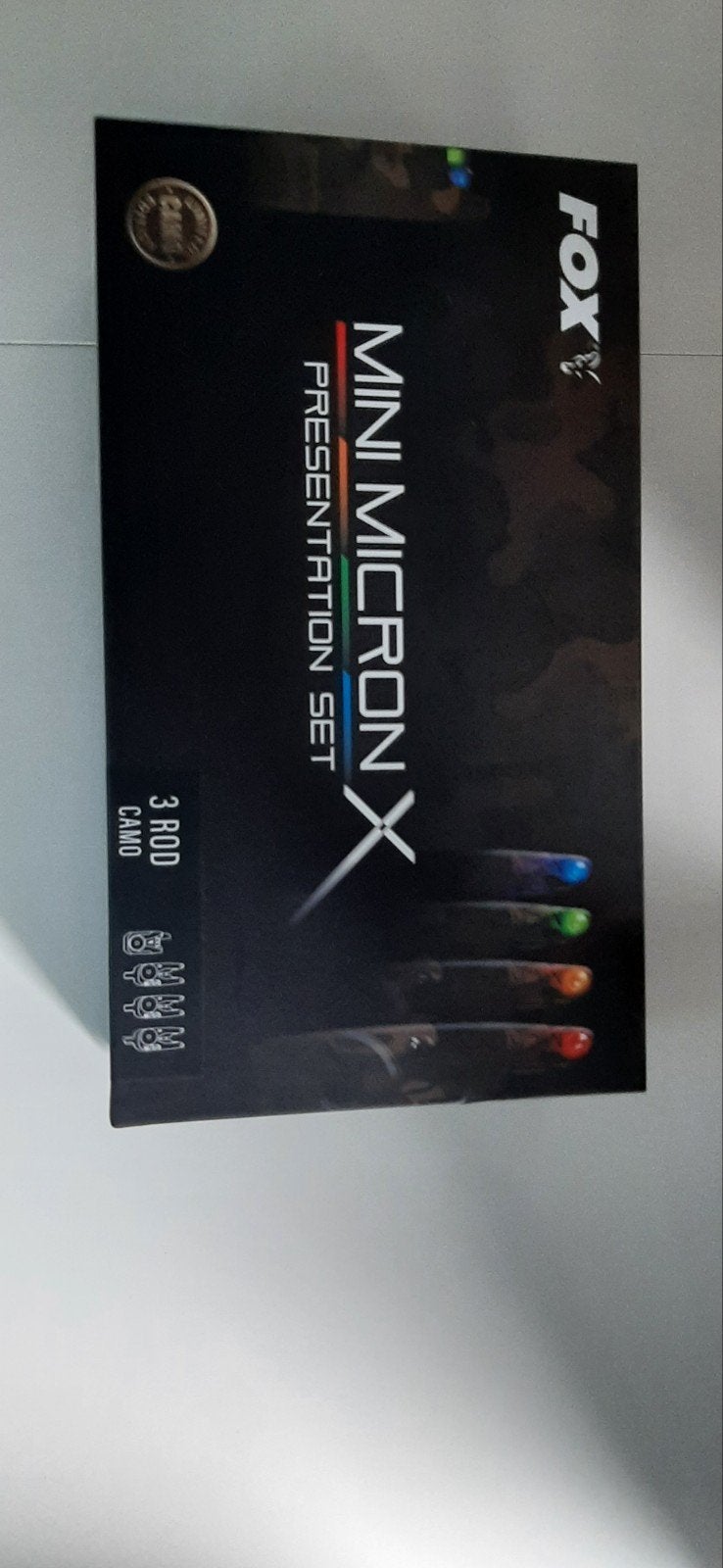 Fox Mini Micron X Presentation Set 3 Rod Camo, Ophalen of Verzenden, Zo goed als nieuw, Overige typen