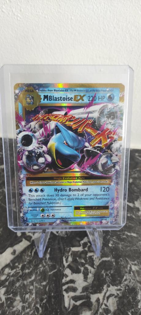 Mega Blastoise ex - NM, Ophalen of Verzenden, Zo goed als nieuw, Losse kaart, Foil