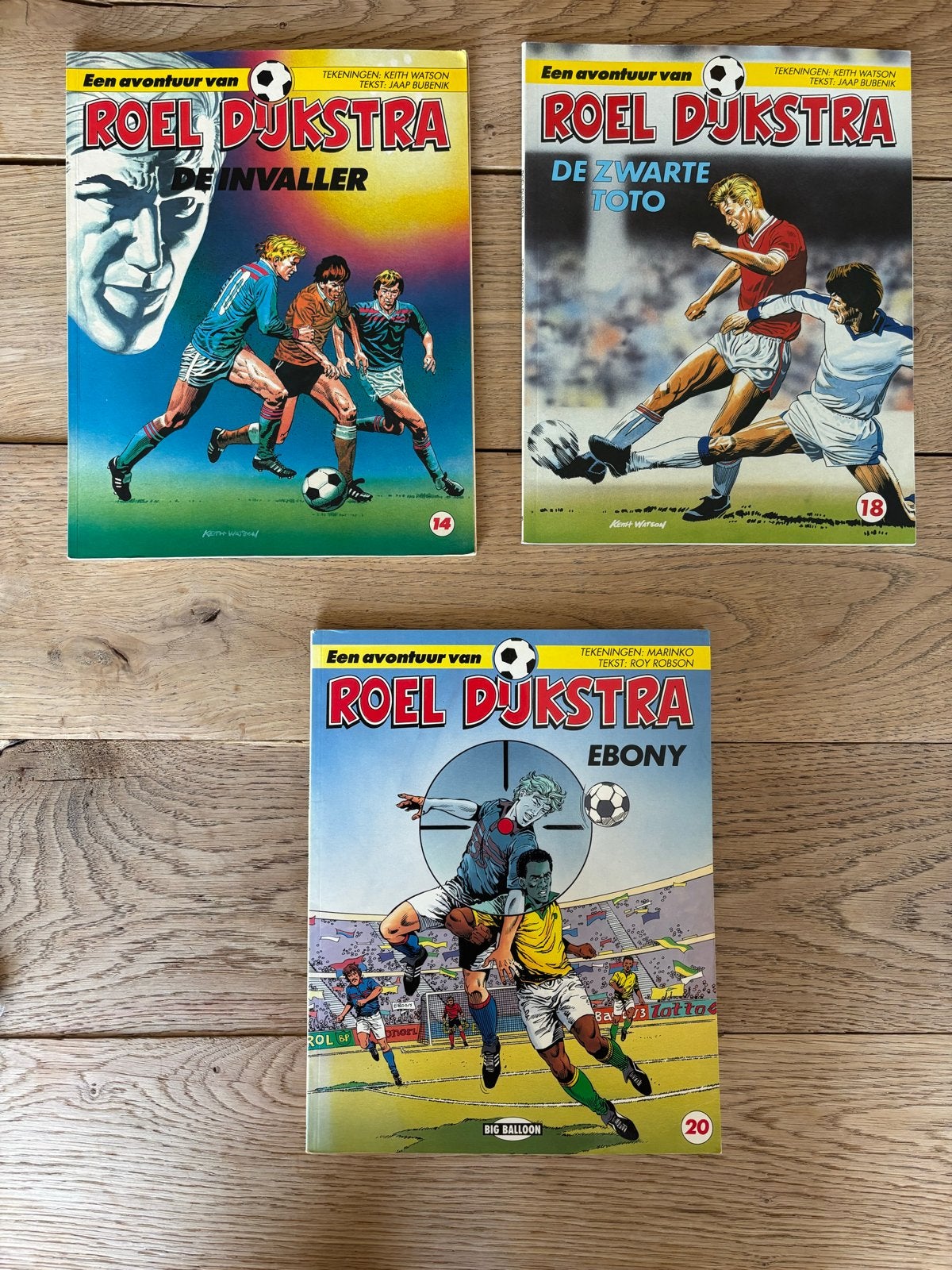 Roel Dijkstra stripboeken - De Invaller, De Zwarte Toto, Ebo, Meerdere stripboeken, Ophalen of Verzenden, Gelezen