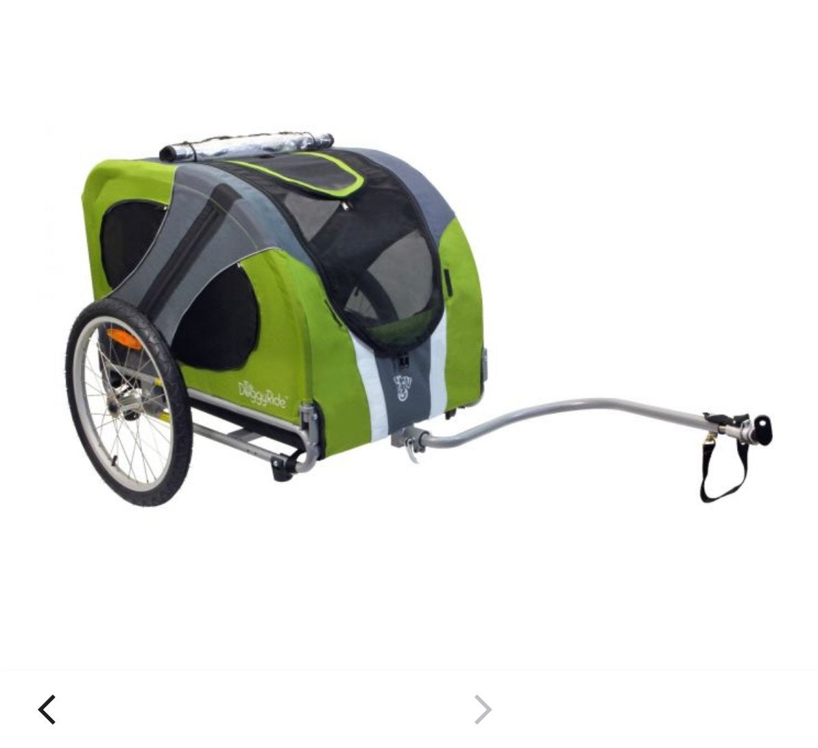 Doggyride Hondenfietskar Groen - Kantelbestendig, Fietsen en Brommers, Ophalen, Gebruikt, Opvouwbaar, Hondenkar