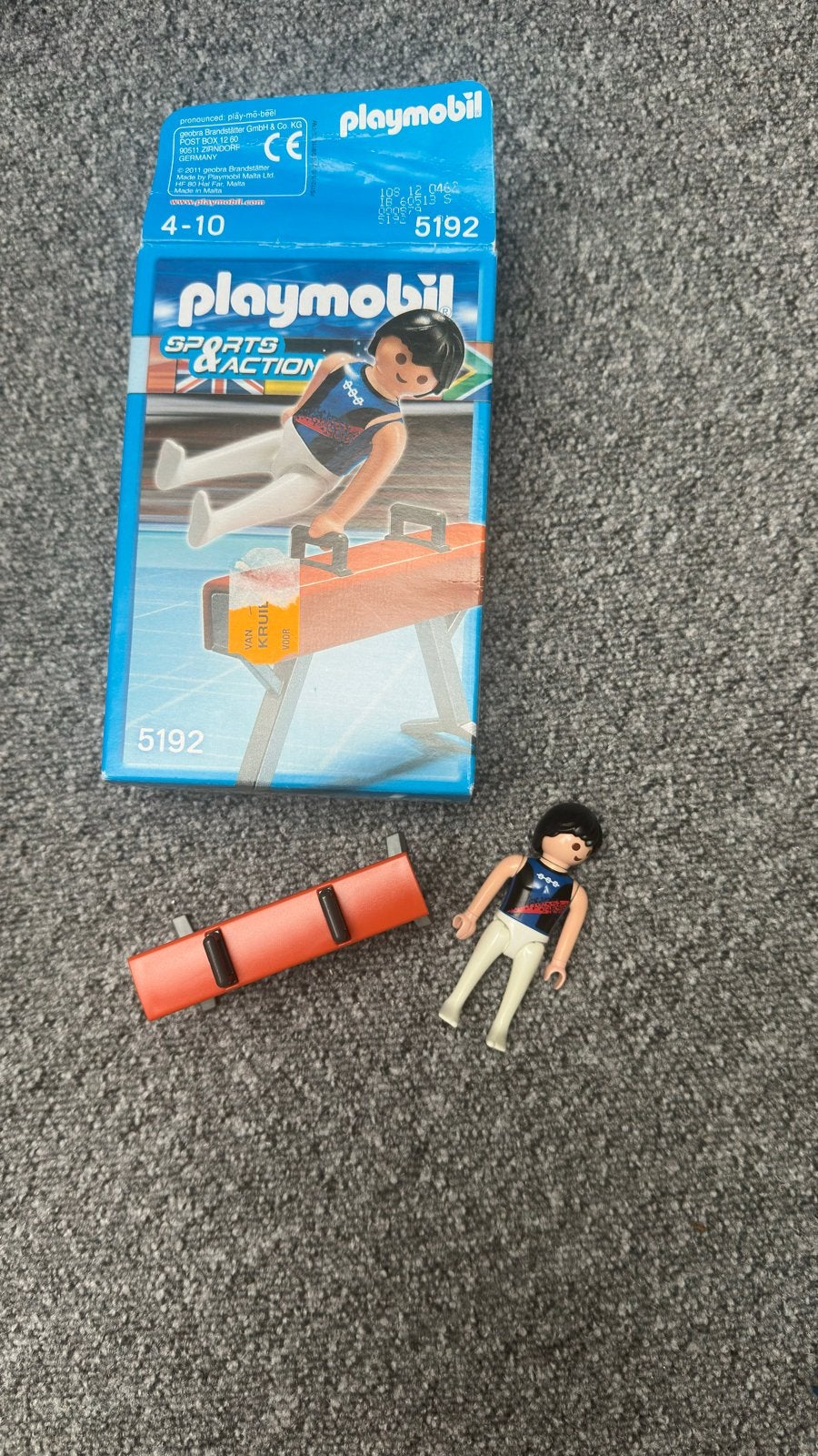 Playmobil Sports & Action Turnen met bok 5192, Complete set, Ophalen of Verzenden, Zo goed als nieuw, Sports & action