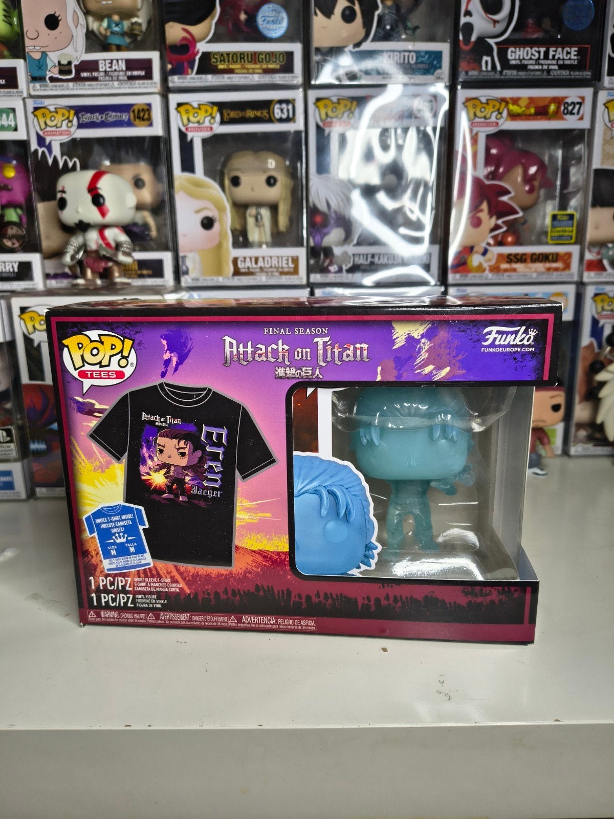 Funko Pop! & T-shirt Attack on Titan Eren Jaeger, Ophalen of Verzenden, Nieuw