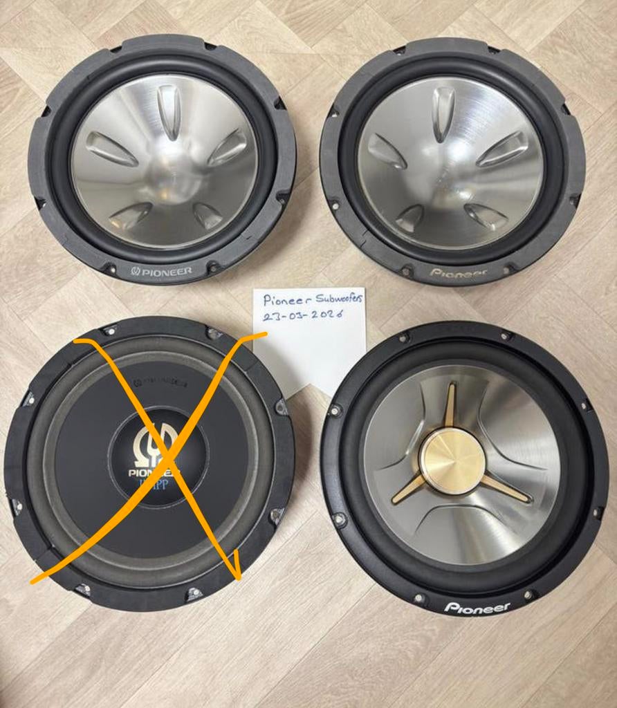 Pioneer subwoofers, Auto diversen, Autospeakers, Ophalen of Verzenden, Zo goed als nieuw