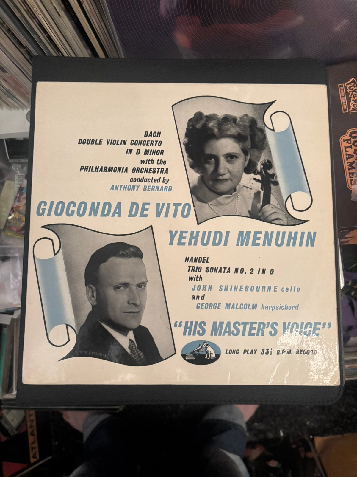 Bach viool de vito menuhin jaren 50 10 inch, Cd's en Dvd's, LP, 10 inch, Ophalen of Verzenden, Classicisme