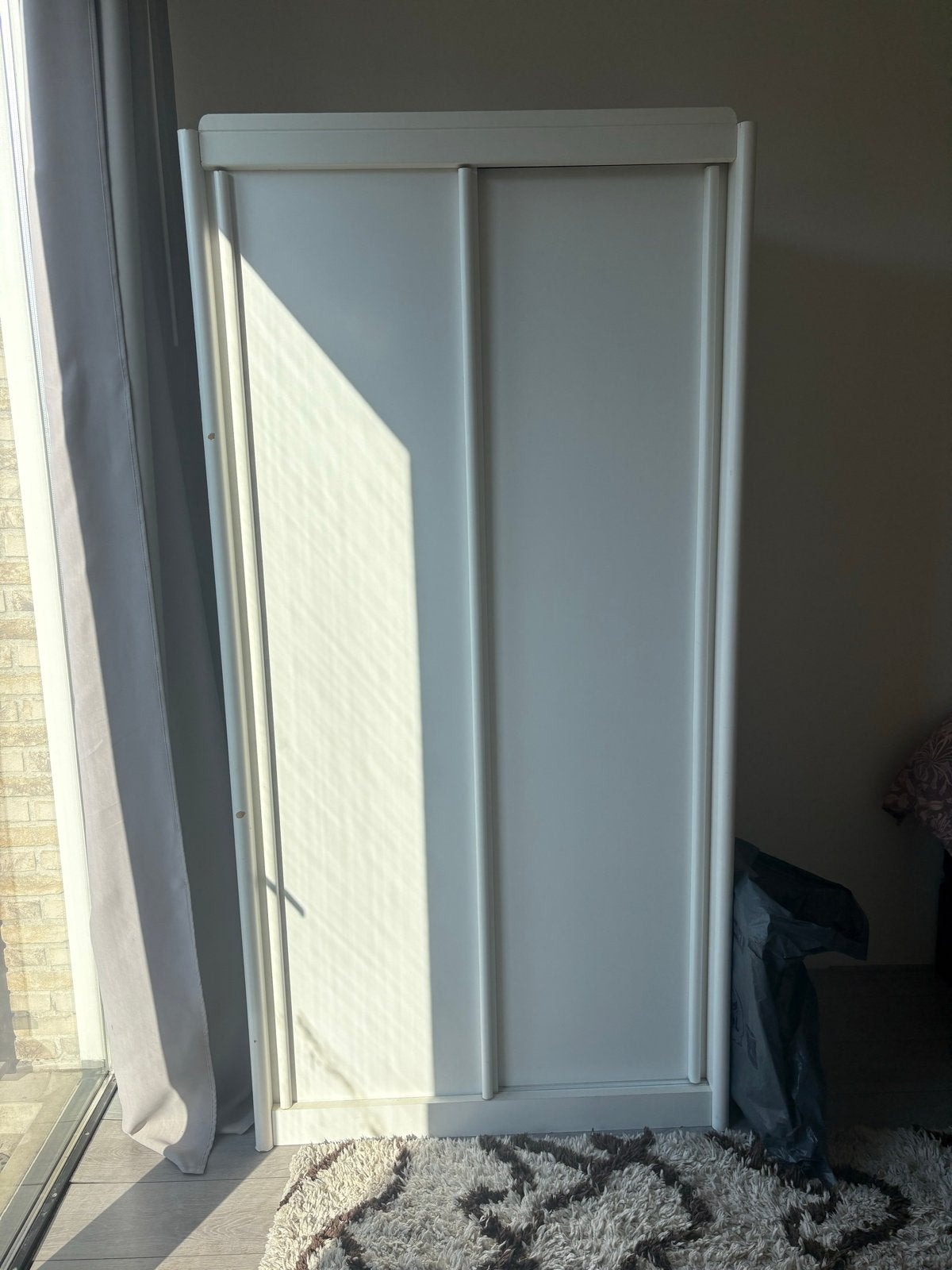 GRATIS Witte Schuifdeuren Kast - 200x100x65 cm, Huis en Inrichting, Met deur(en), Gebruikt, 200 cm of meer, 50 tot 75 cm