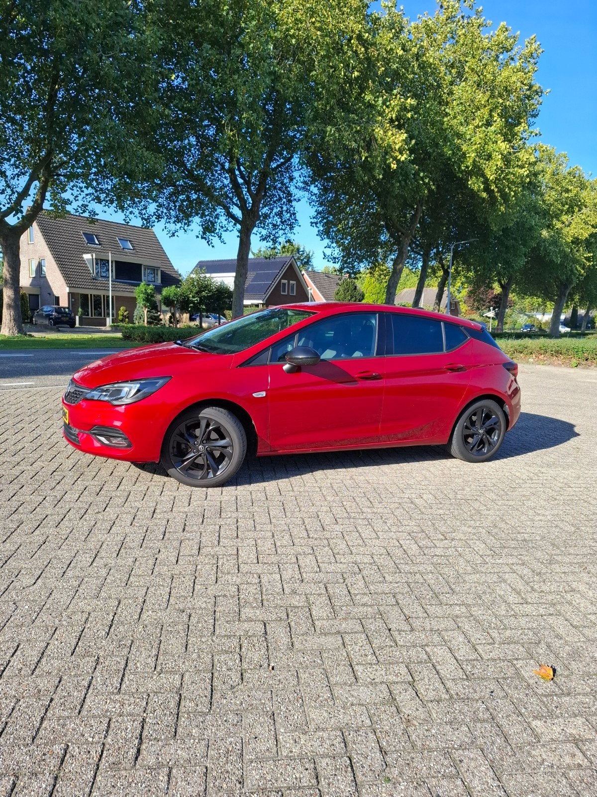 Opel Astra 1.2 Turbo 110pk 2021 Rood, Auto's, Voorwielaandrijving, Stof, Zwart, 1199 cc