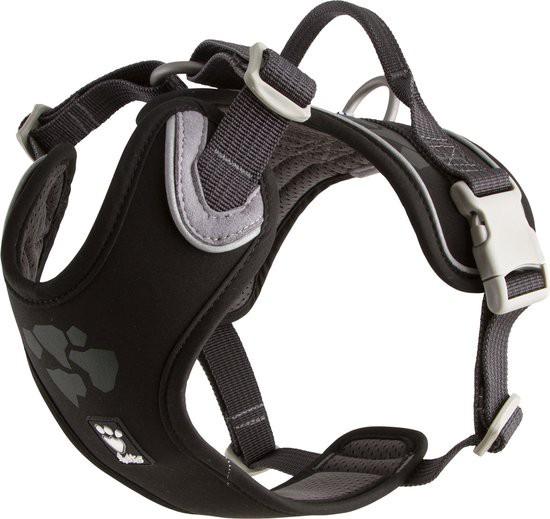 Hurtta Harnas Weekend Warrior Y-tuig Zwart 60-80 cm, Ophalen of Verzenden, Zo goed als nieuw, Hondenriem-accessoire
