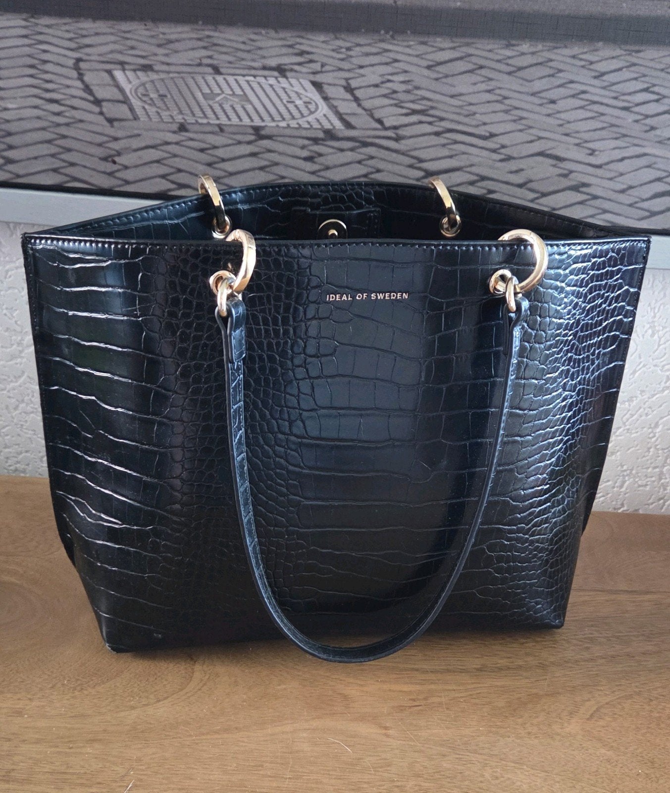 Ideal of sweden handtas, Sieraden, Tassen en Uiterlijk, Tassen | Damestassen, Ophalen of Verzenden, Zo goed als nieuw, Zwart, Handtas
