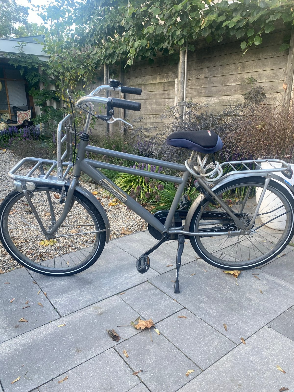 Popal kinderfiets 24 inch - Grijs, met handrem, Ophalen, Gebruikt, Velgrem, 20 inch of meer