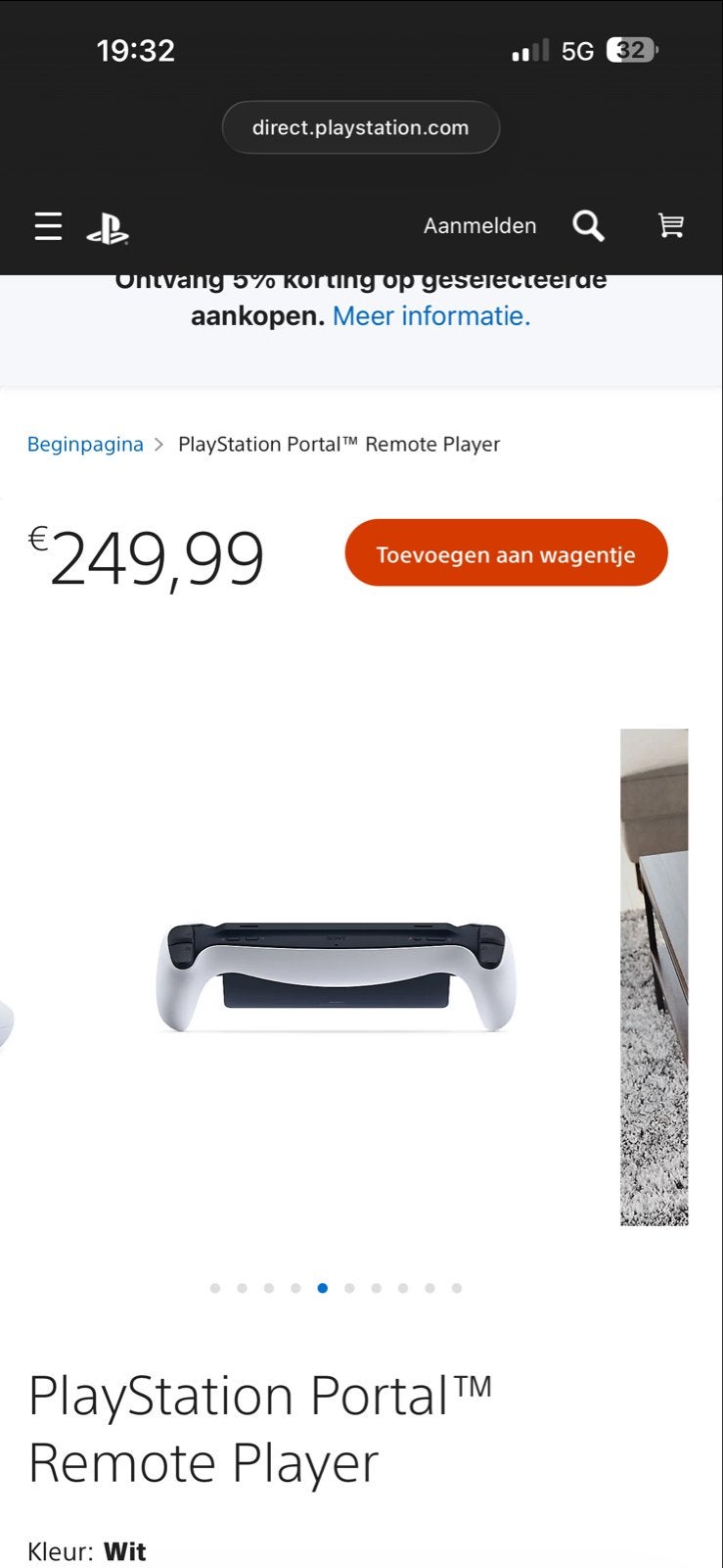 PlayStation Portal Remote Player - Zo goed als nieuw, Spelcomputers en Games, Spelcomputers | Sony PlayStation 5, Ophalen, Zo goed als nieuw
