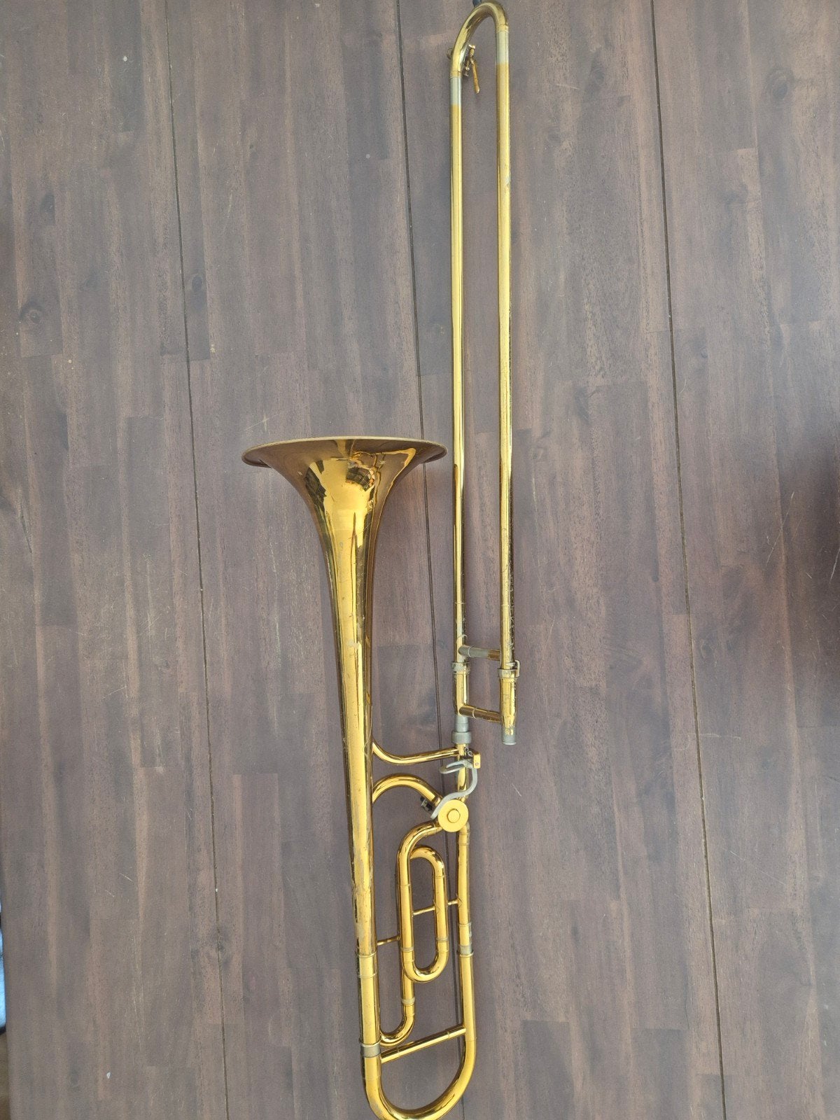 King 3B met kwartventiel, Muziek en Instrumenten, Blaasinstrumenten | Trombones, Ophalen, Gebruikt, Tenor, Met koffer