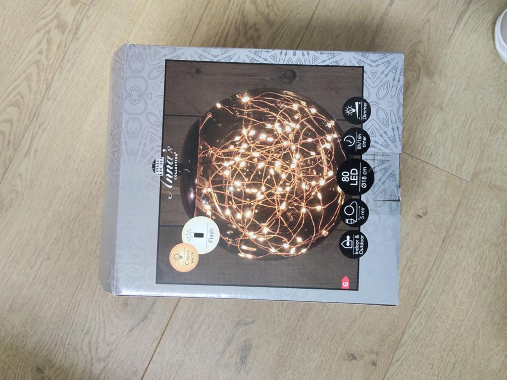 Hanglamp anna's collection  smokey ball, Ophalen, Nieuw, Kunststof, Minder dan 50 cm