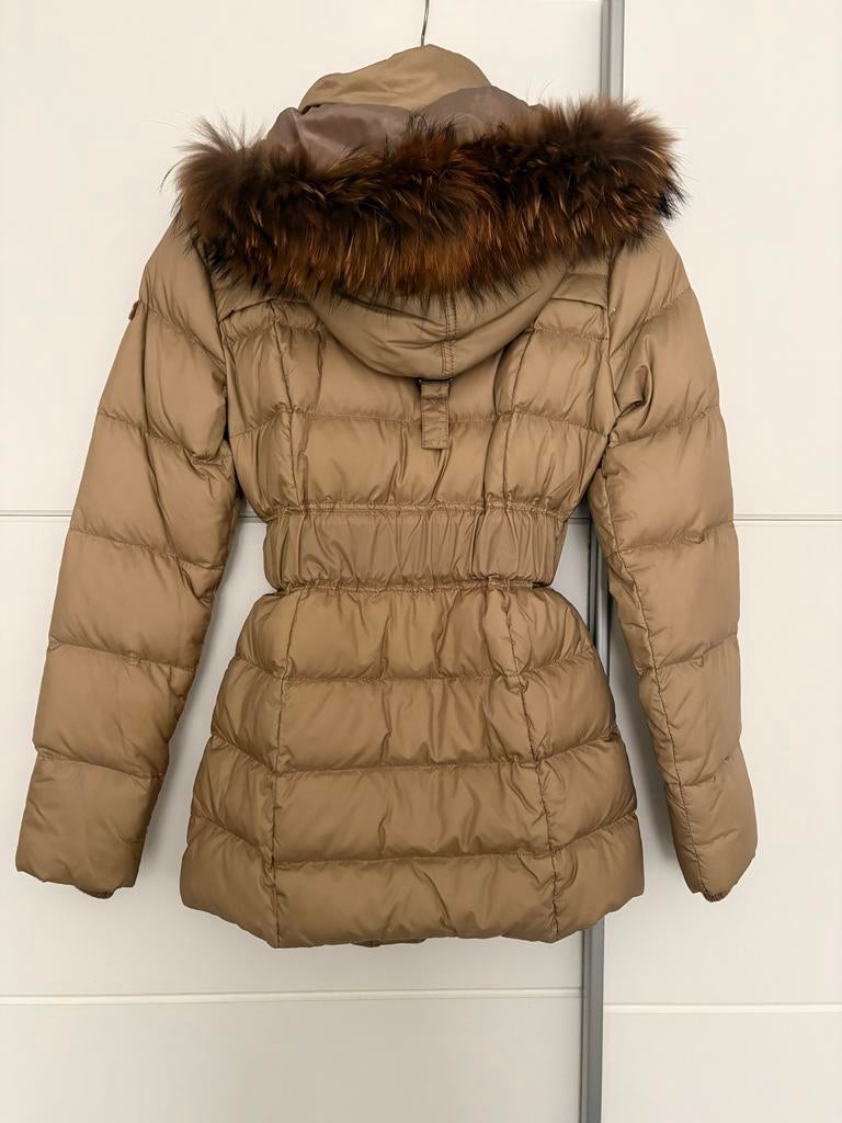 MOSCOW winterjas met bontkraag, Ophalen of Verzenden, Zo goed als nieuw, Maat 36 (S), Beige