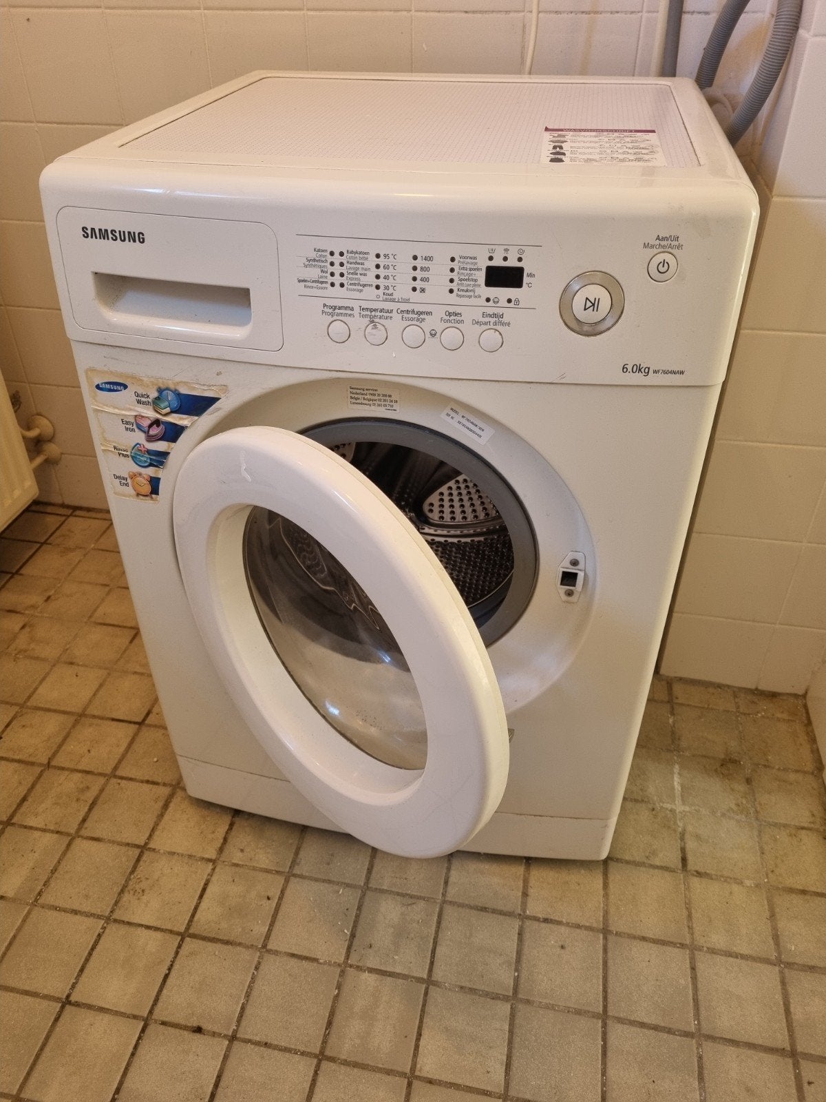 tk. goed werkende wasmachine, 1200 tot 1600 toeren, Gebruikt, 4 tot 6 kg, Ophalen of Verzenden