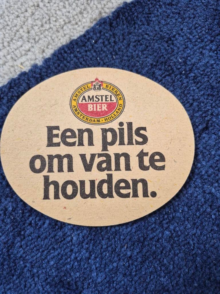 Amstel Bier viltje - Een pils om van te houden, Verzamelen, Ophalen of Verzenden