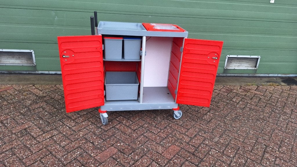 schoonmaakwagen magazijnwagen mobielekast, Huis en Inrichting, Schoonmaakartikelen, Ophalen, Overige typen, Industriepark 2a 9351PA Leek