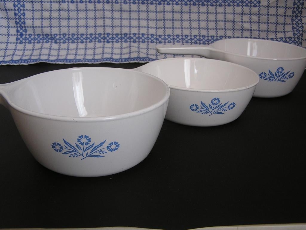 vintage pyrosil ware steelpannetjes, glaskeramiek pyroflam., Huis en Inrichting, Keuken | Potten en Pannen, Ophalen of Verzenden