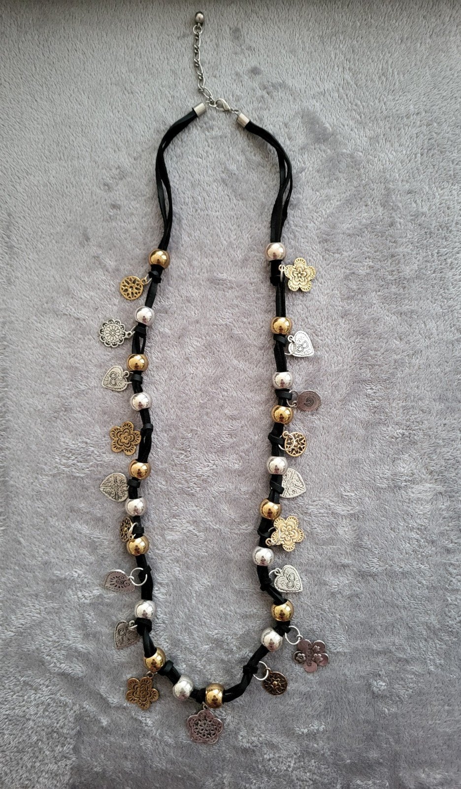 BOho-stijl bedelketting, Verzenden, Nieuw, Zwart, Overige materialen