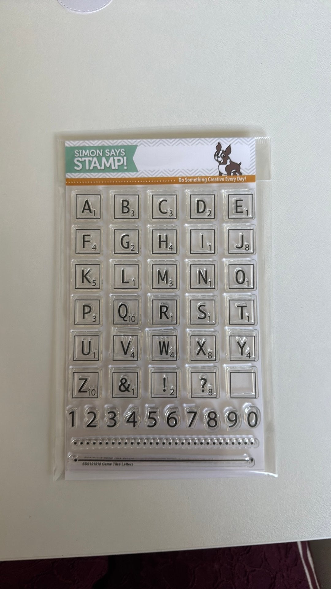Simon says stempel en snijmal, Hobby en Vrije tijd, Stempelen, Ophalen of Verzenden, Zo goed als nieuw, Clearstamp