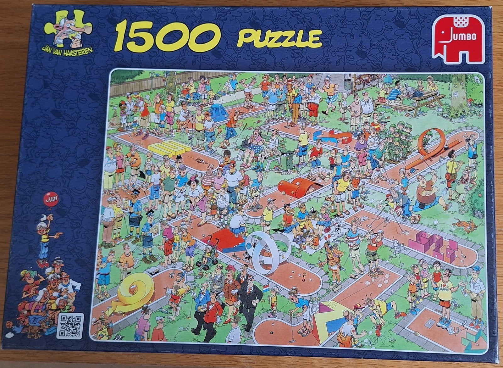 Jan van Haasteren puzzel: Midgetgolf, Ophalen of Verzenden, 500 t/m 1500 stukjes, Zo goed als nieuw, Legpuzzel