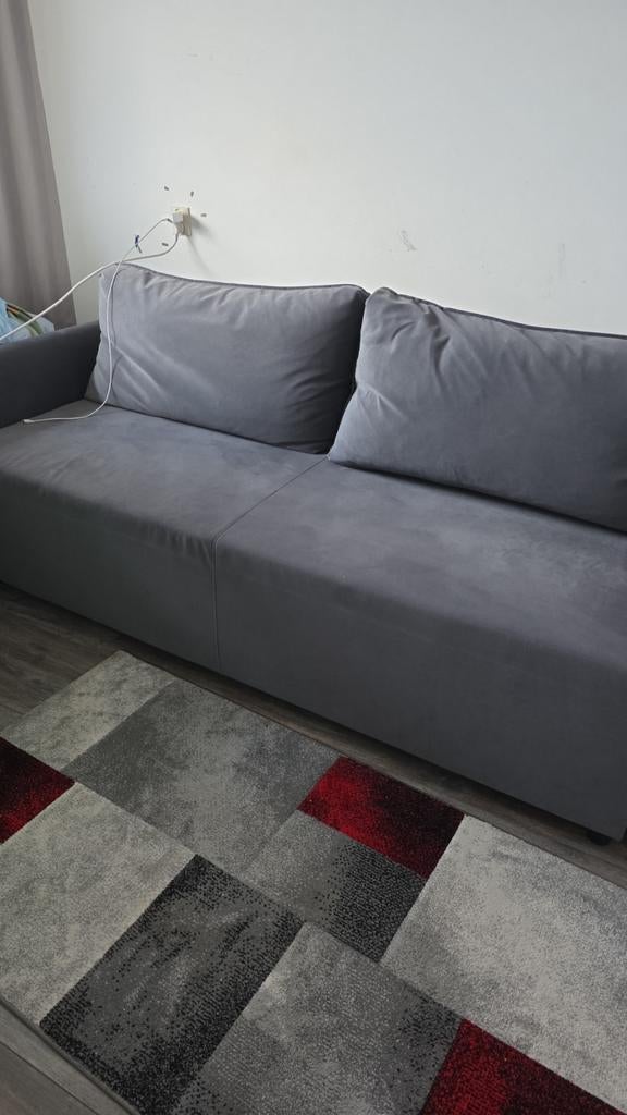 IKEA slaapbank - zo goed als nieuw, Ophalen, Zo goed als nieuw, Grijs