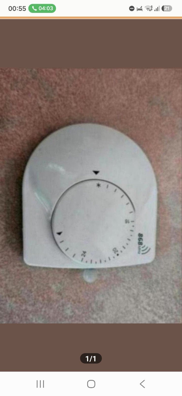 Thermostaat. Nieuw, Doe-het-zelf en Verbouw, Verwarming en Radiatoren, Thermostaat, Minder dan 30 cm, Nieuw, Minder dan 60 cm