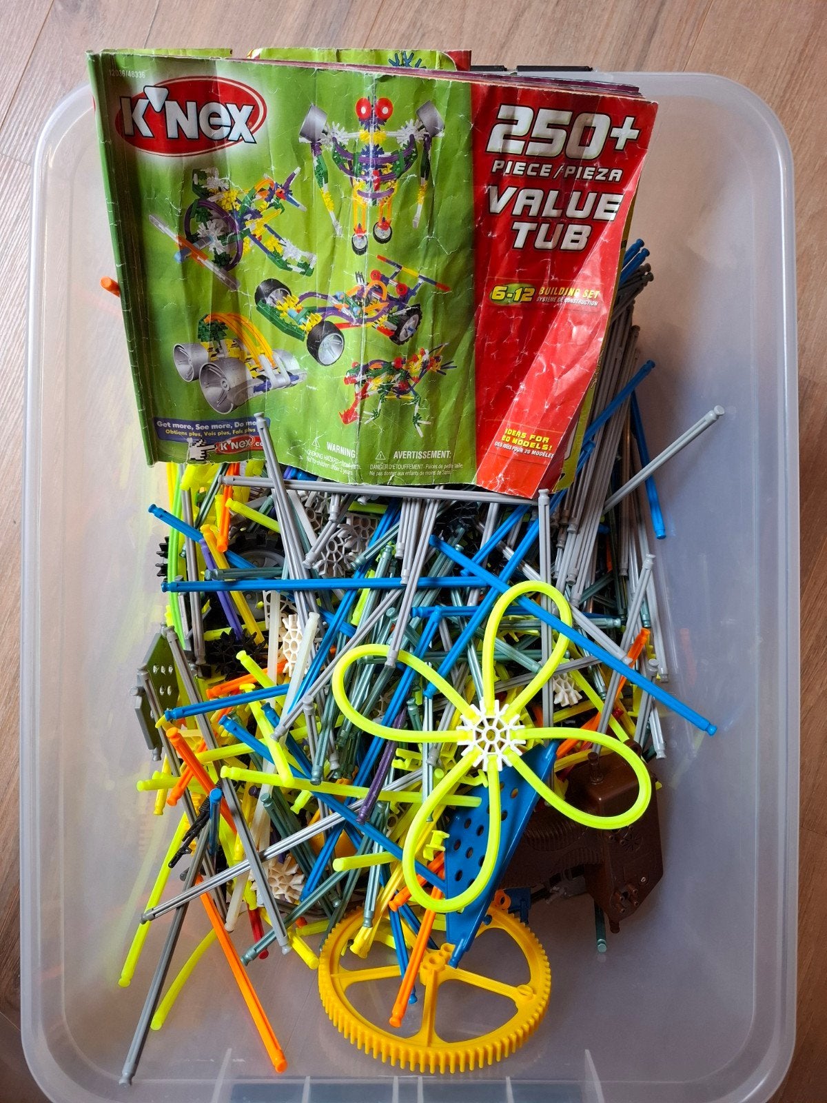 Grote doos K'nex bouwblokken - 250+ onderdelen, Ophalen of Verzenden, Gebruikt, K'nex