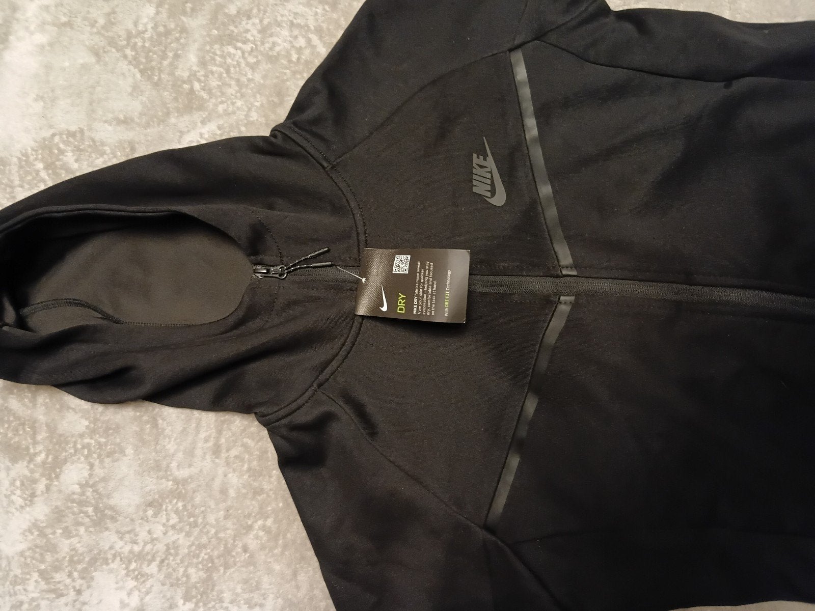 Nike Tech Fleece Windrunner Hoodie Zwart Maat S Nieuw, Ophalen of Verzenden, Nieuw, Nike