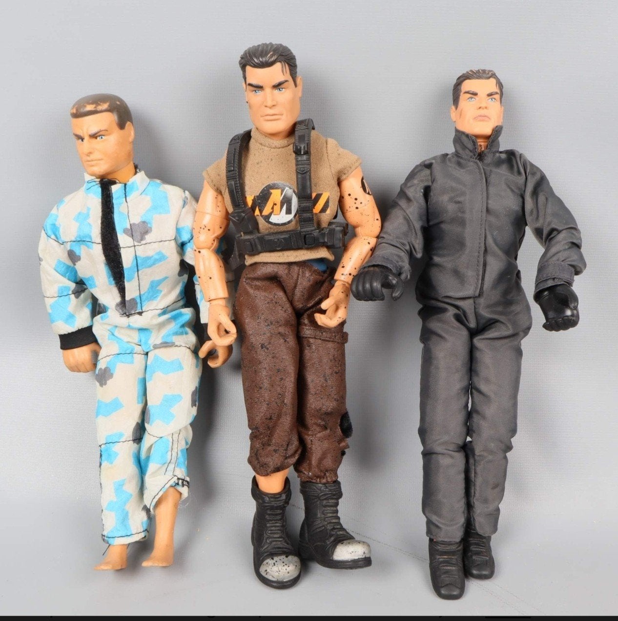 Grote vintage Action Man & Max Steel lot – 7 figuren + motor, Ophalen of Verzenden, Gebruikt