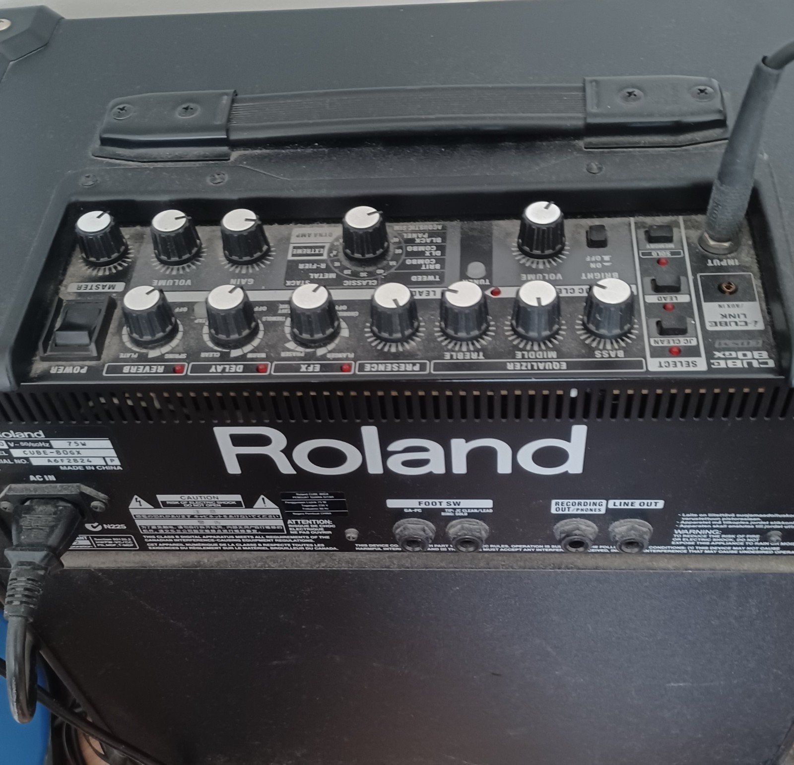 Roland Cube 80GX Gitaarversterker, Ophalen of Verzenden, Zo goed als nieuw, Gitaar, 50 tot 100 watt