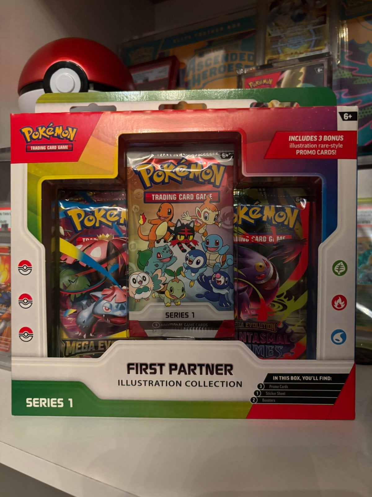 First Partner Serie 1 - pokemon - leuke set, Ophalen of Verzenden, Nieuw