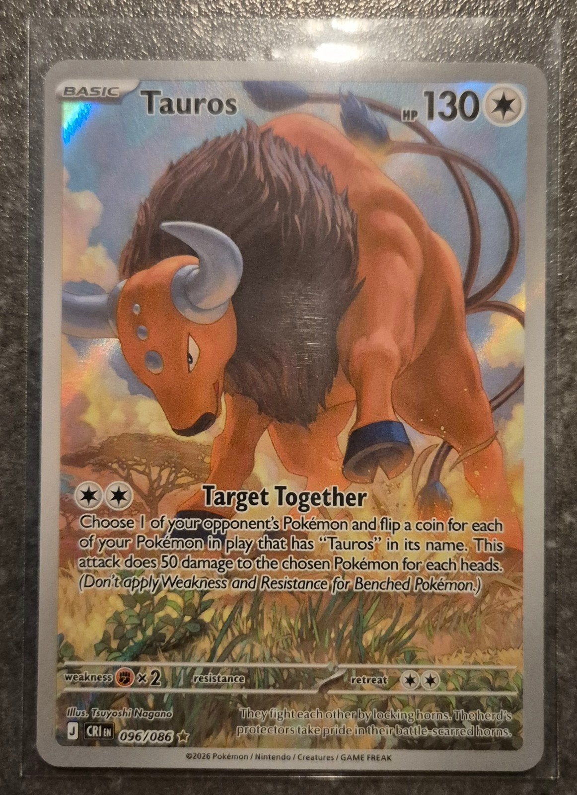 Tauros 096/086 Reverse Holo Pokémon kaart, Hobby en Vrije tijd, Verzamelkaartspellen | Pokémon, Nieuw, Losse kaart, Foil, Ophalen of Verzenden