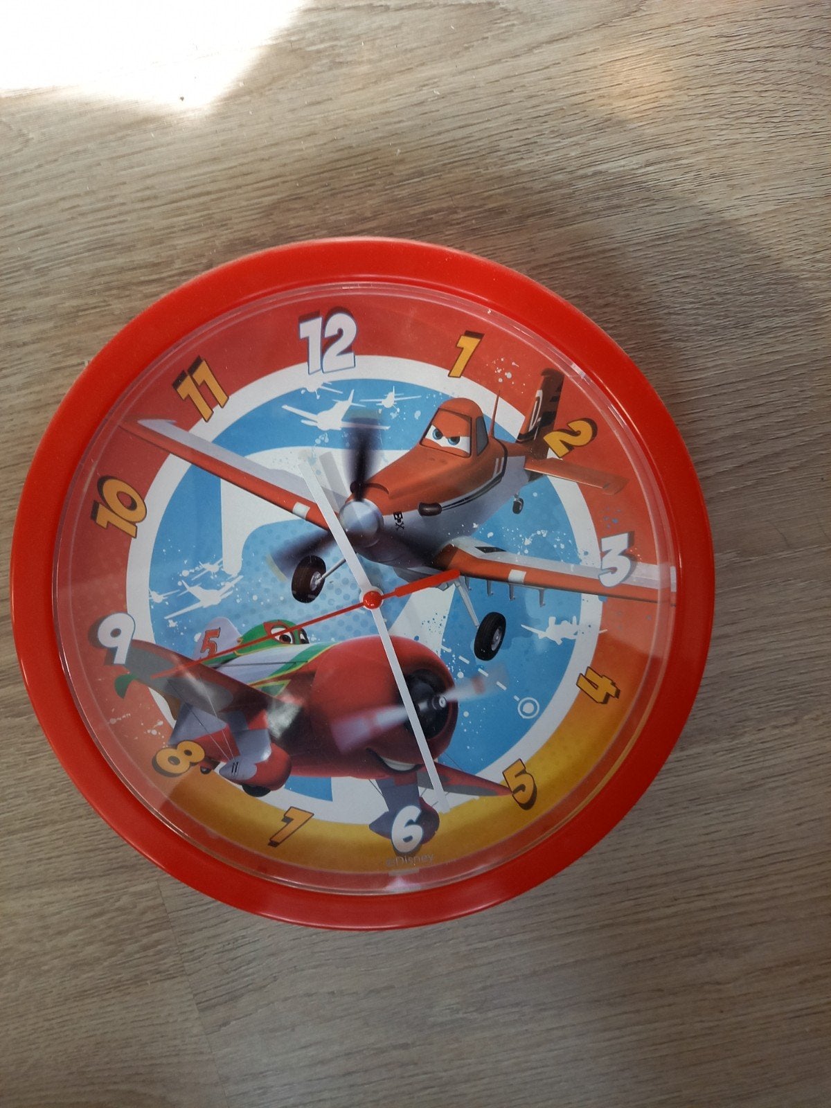 Wandklok Disney Planes Dusty, Ophalen of Verzenden, Gebruikt, Analoog, Wandklok