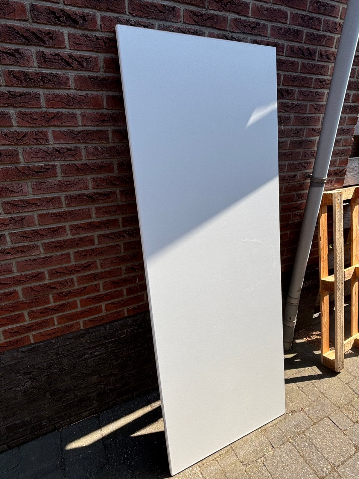 Aanrechtblad wit 194 x 73 centimeter, Ophalen, Gebruikt