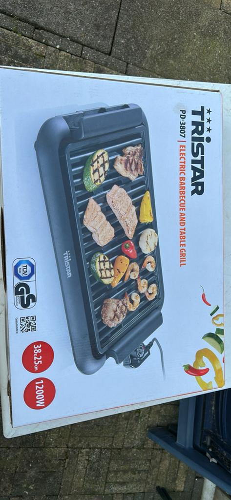 Tristar PD-3807 Elektrische Barbecue en Tafelgrill, Ophalen of Verzenden, Nieuw