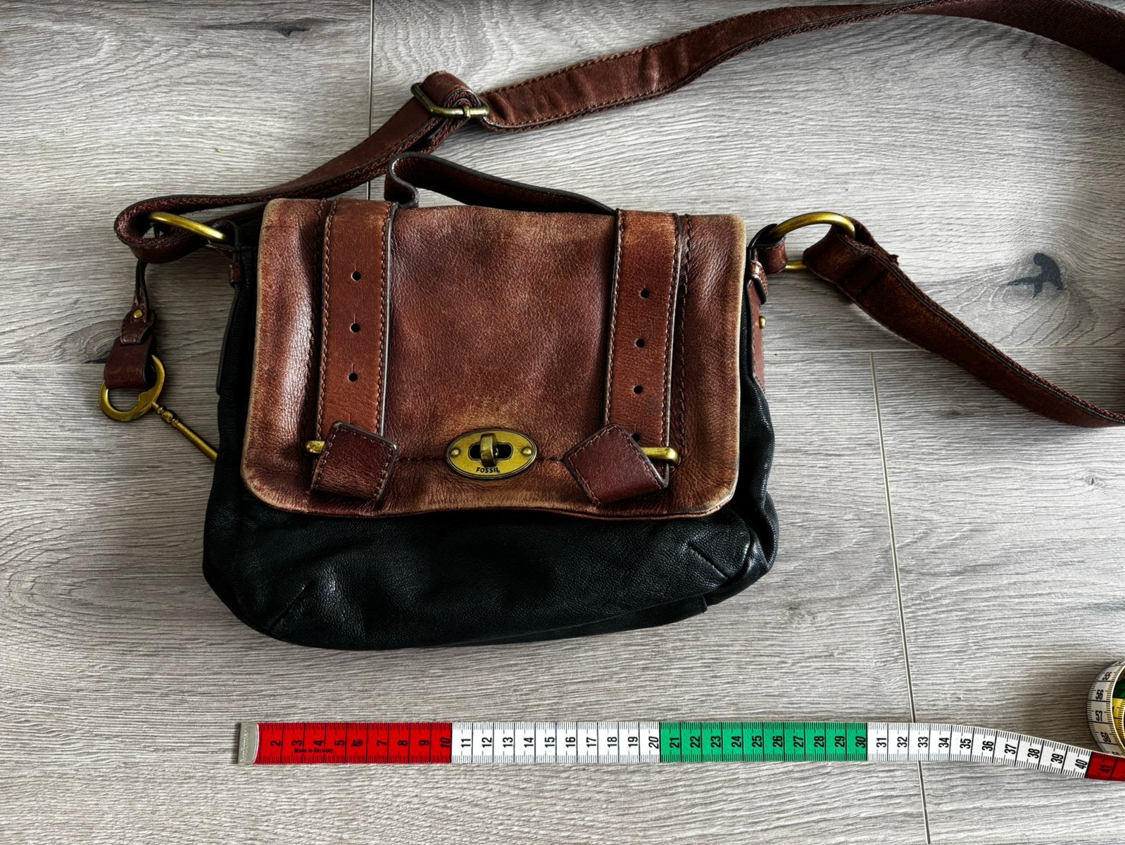 Fossil tas, Ophalen of Verzenden, Gebruikt, Bruin, Leer