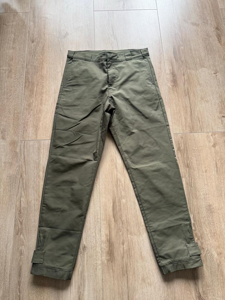 Prada Technical Nylon Trousers Slim Olive Green, Kleding | Heren, Ophalen of Verzenden, Zo goed als nieuw, Maat 46 (S) of kleiner